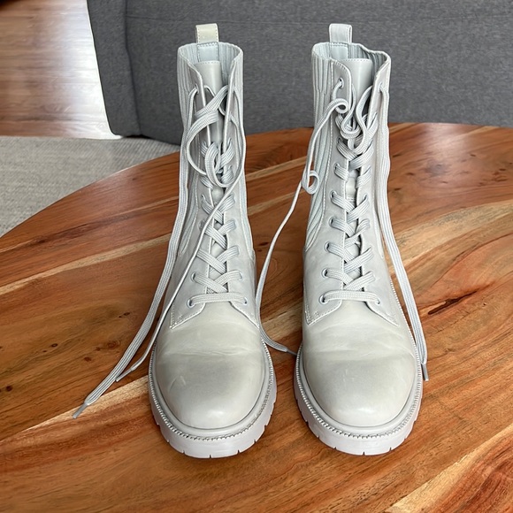 Sam Edelman Lydell Combat boot in Grey size 8.5 - Picture 2 of 9